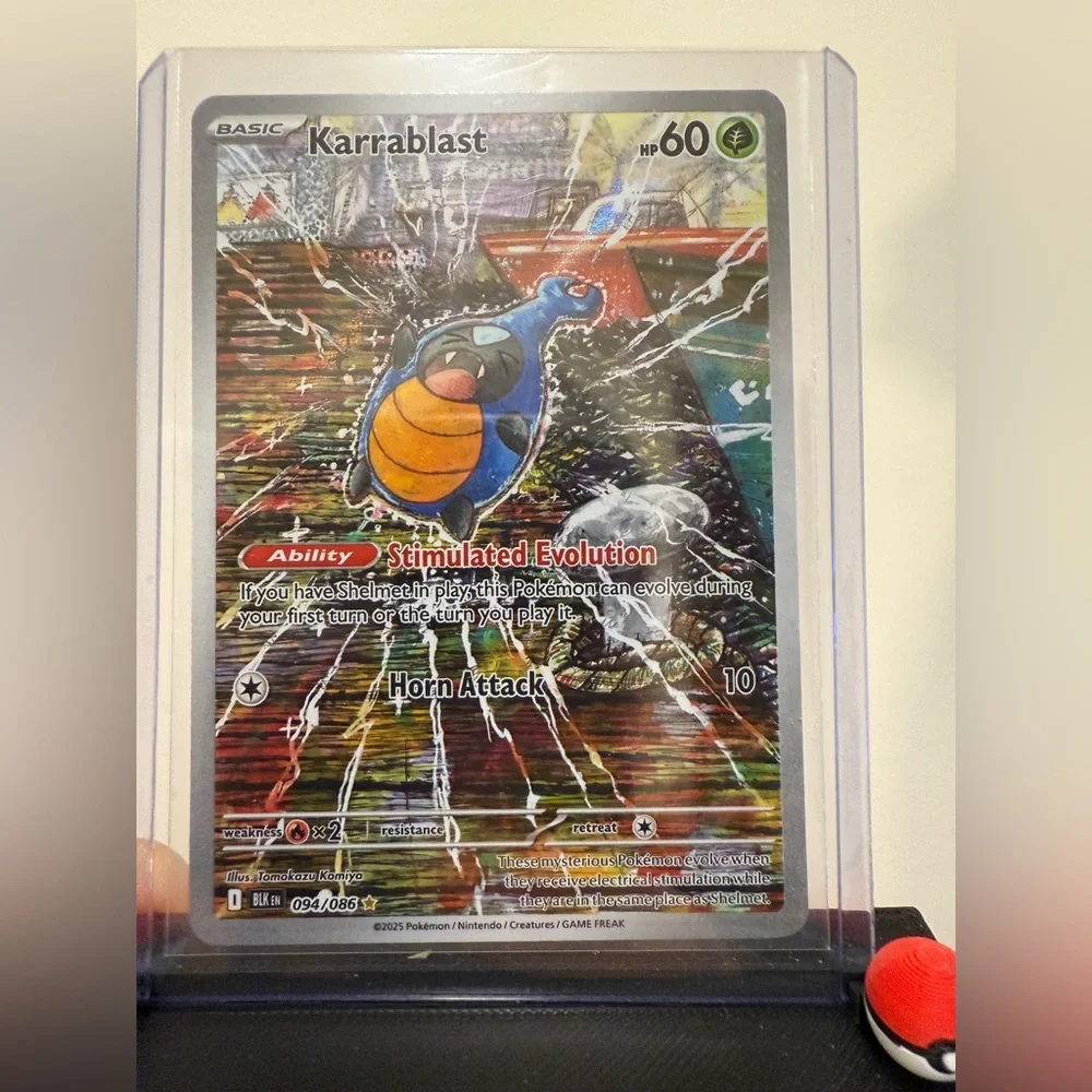 Karrablast illustration rare black bolt Pokémon card - Picture 1 of 2